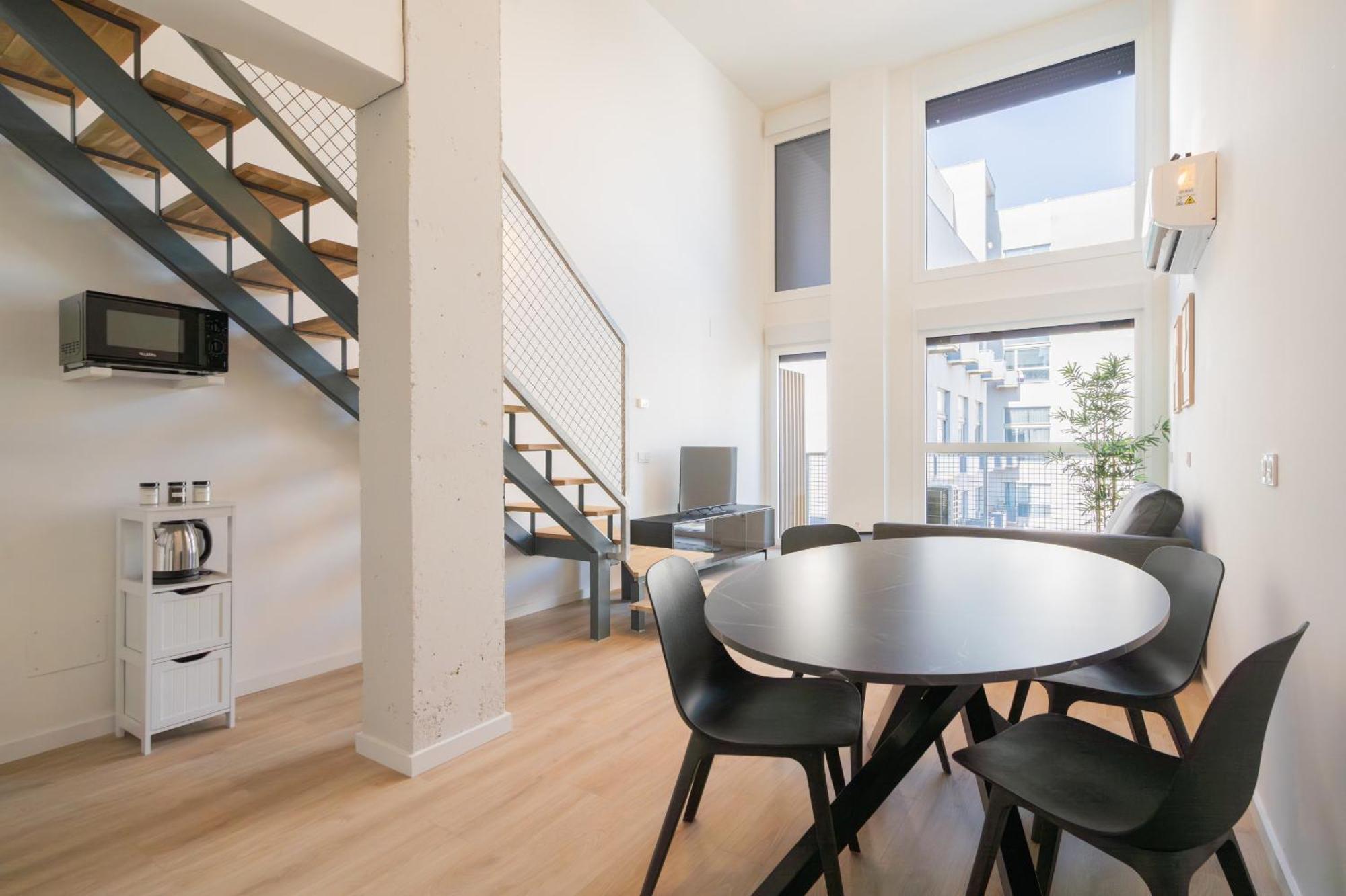 马德里Loft Reformado Industrial Con Garaje Alquiler Temporal公寓 外观 照片